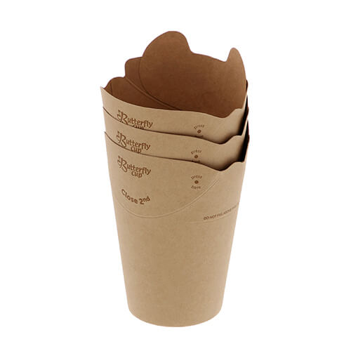 テイクアウトやパッケージに！アイルランド発の紙製バタフライカップ