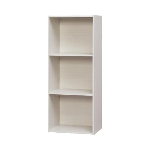 カラーボックス　ＣＸ－３Ｆ　オフホワイト３段画像