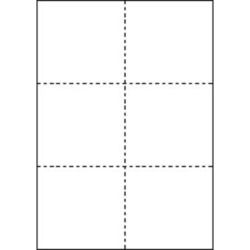 マルチプリンタ帳票　Ａ４　白紙６面　１００枚画像
