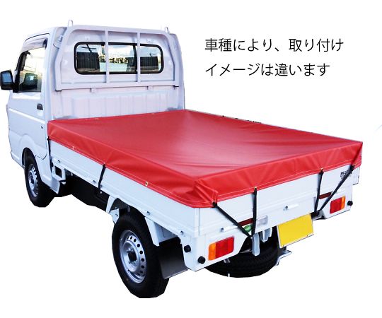 シートマン　ターポリントラックシート　1tトラック用　レッド画像