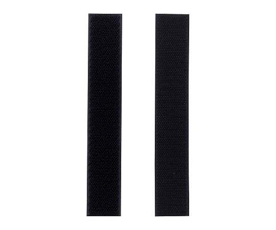 強力面ファスナー バリバリテープ 縫製用 25×150mm 黒 1セット（2組入）画像