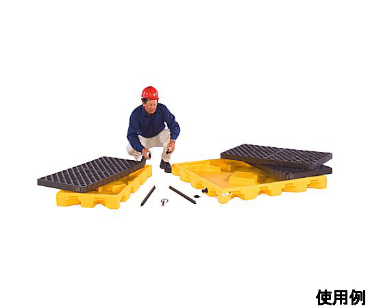 1321x657x146mm オイルデッキ 床に置かれた商品の上面が鮮明に見える状態