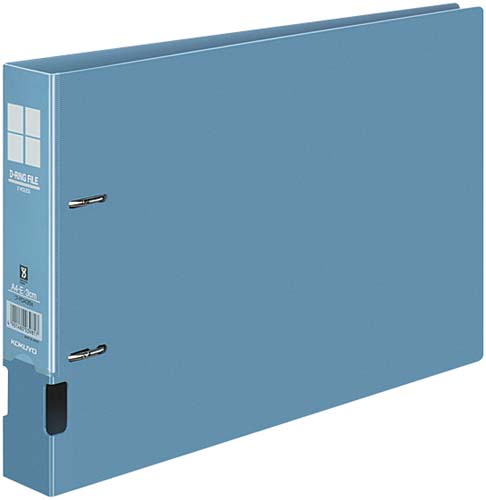 ＤリングファイルＰＰ　青Ａ４横　背幅４５ｍｍ１０冊画像