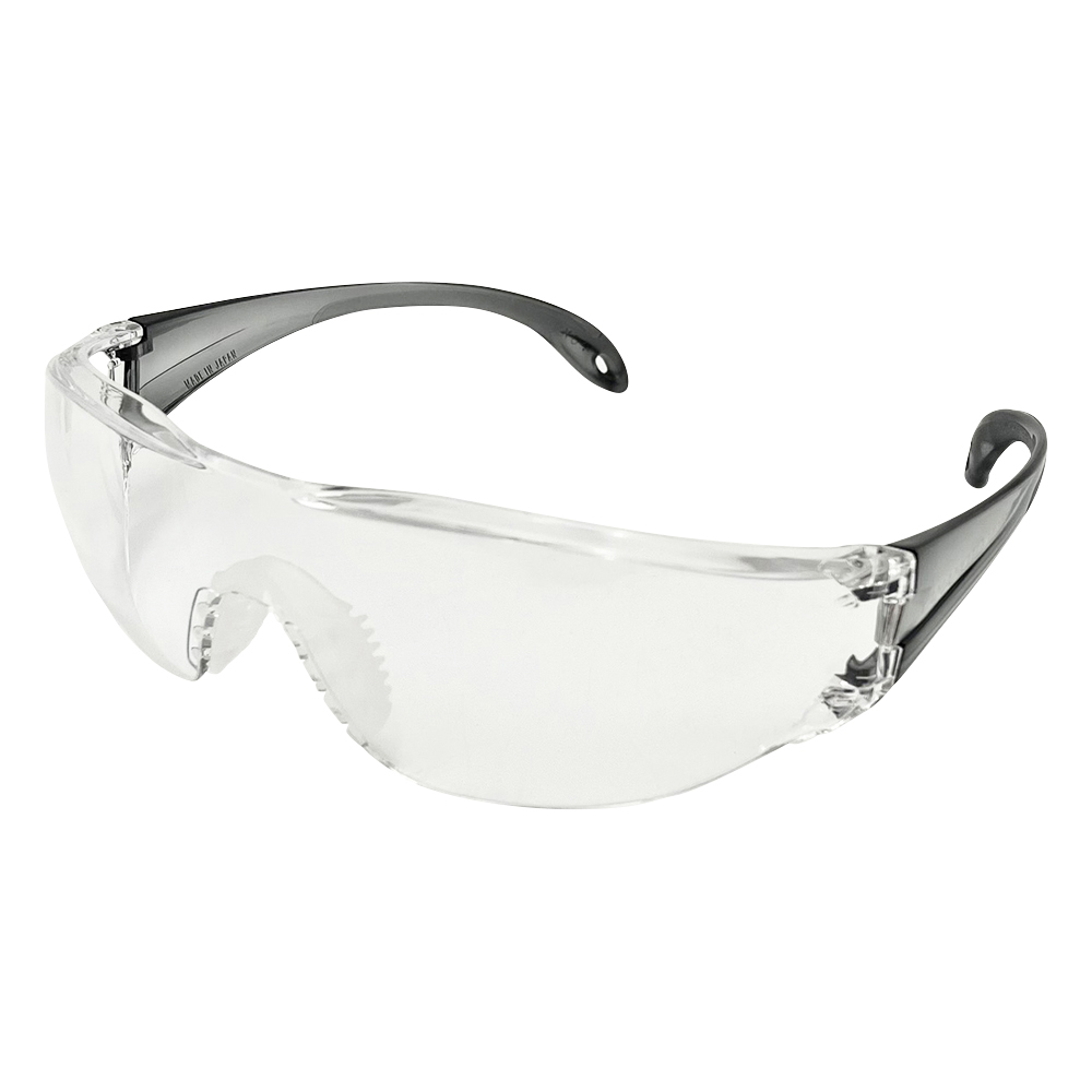 JIS軽量保護メガネ　ストラップ付　ブラック画像