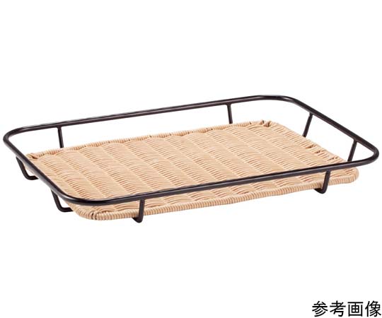 テーパー枠付すのこブラック（ナチュラル）415×295×44mm（40型）