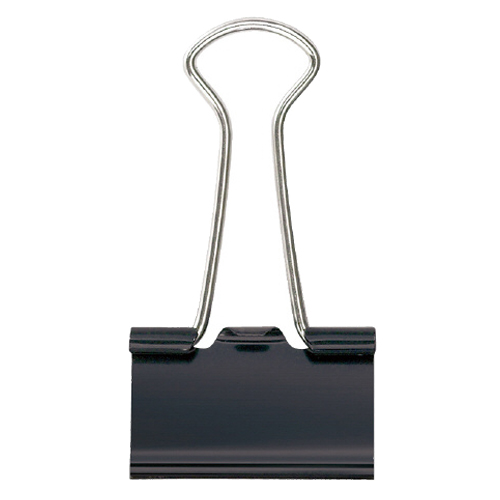 ﾀﾞﾌﾞﾙｸﾘｯﾌﾟ 中 口幅25mm 黒 1箱(10個)画像