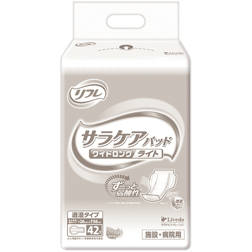 ﾘﾌﾚ ｻﾗｹｱﾊﾟｯﾄﾞ ﾜｲﾄﾞﾛﾝｸﾞﾗｲﾄ 1ｾｯﾄ(252枚:42枚×6ﾊﾟｯｸ)画像