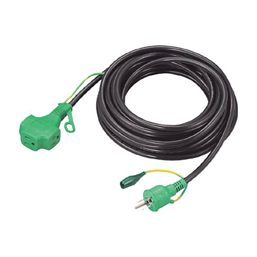 ﾄﾘﾌﾟﾙﾎﾟｯｷﾝ延長ｺｰﾄﾞｱｰｽ付き 10m 黒 1本画像