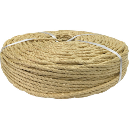 PSﾛｰﾌﾟ わら縄色 6mm×200m 1巻