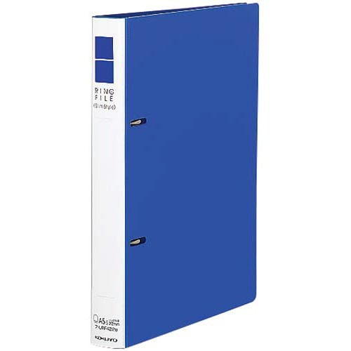 リングＦスリムスタイルＡ５縦背幅２７ｍｍ青１０冊画像