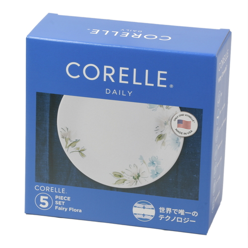 食器 5点セット CORELLE コレール フェアリーフローラ 強化ガラス画像