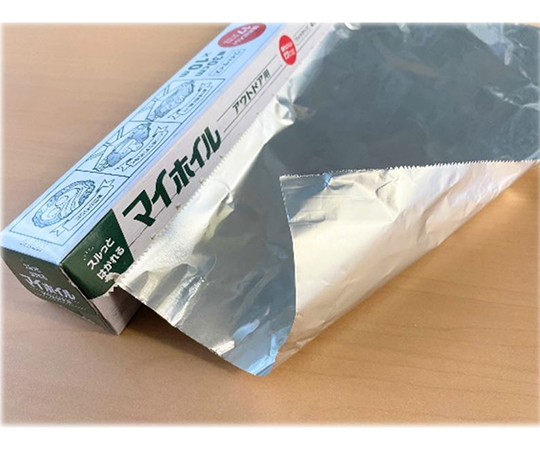 マイホイルアウトドア用 10m 60個入 透明な袋に入った十メートルの長さの材料が並ぶ様子