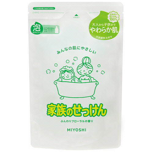 家族のせっけん 泡ﾎﾞﾃﾞｨｿｰﾌﾟ つめかえ用 550mL 1個画像