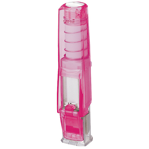 ﾜﾝﾀｯﾁ式印鑑ﾎﾙﾀﾞｰ｢はん蔵｣ 透明ﾋﾟﾝｸ 1個画像