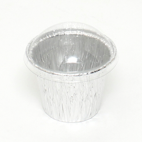 製菓資材 ﾌﾀ付ｱﾙﾐﾄﾚｲ AL-3 90cc 1ｾｯﾄ(1000枚:10枚×100ﾊﾟｯｸ)画像