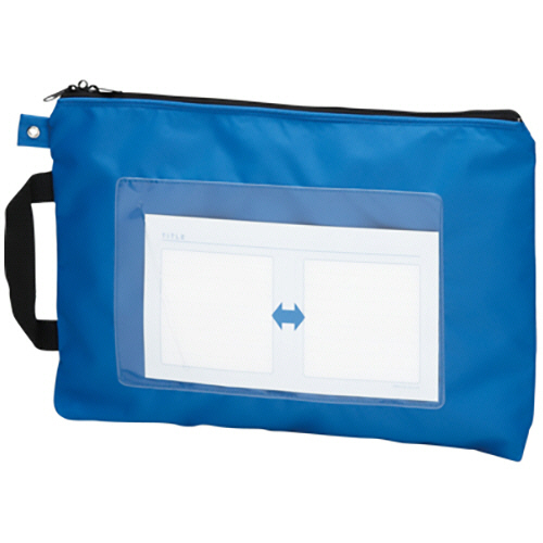 ﾒｰﾙﾊﾞｯｸﾞ A4短辺取手付 ﾌﾞﾙｰ 1個画像