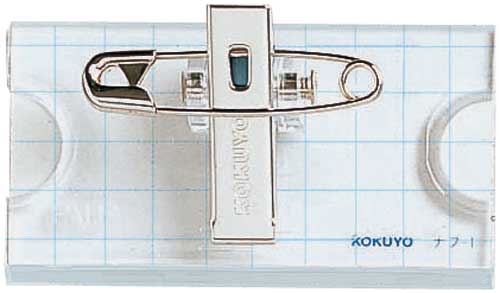 Ｕ型名札　２５×５０ｍｍピン・クリップ両用型１０個画像