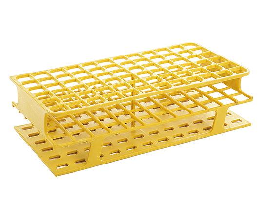 一体成型試験管立て（72穴） 黄 16φmm画像