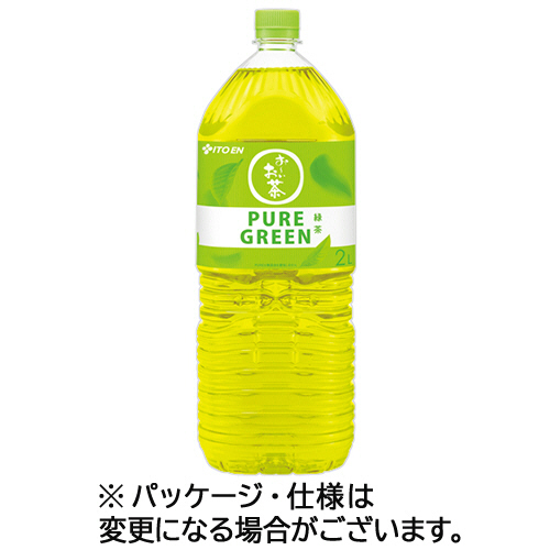 おーいお茶 PURE GREEN 2L ﾍﾟｯﾄﾎﾞﾄﾙ 1ｾｯﾄ(12本:6本×2ｹｰｽ)画像
