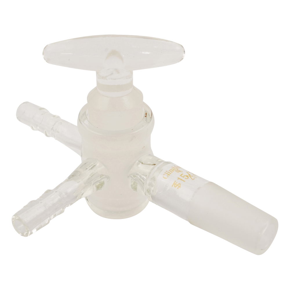 共通摺合付三方コックⅡ型　ガラスコック　TS15／25