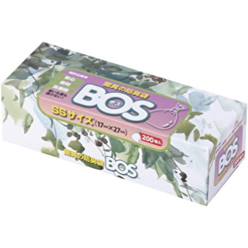 驚異の防臭袋BOS箱型SSサイズ白1箱(200枚)画像