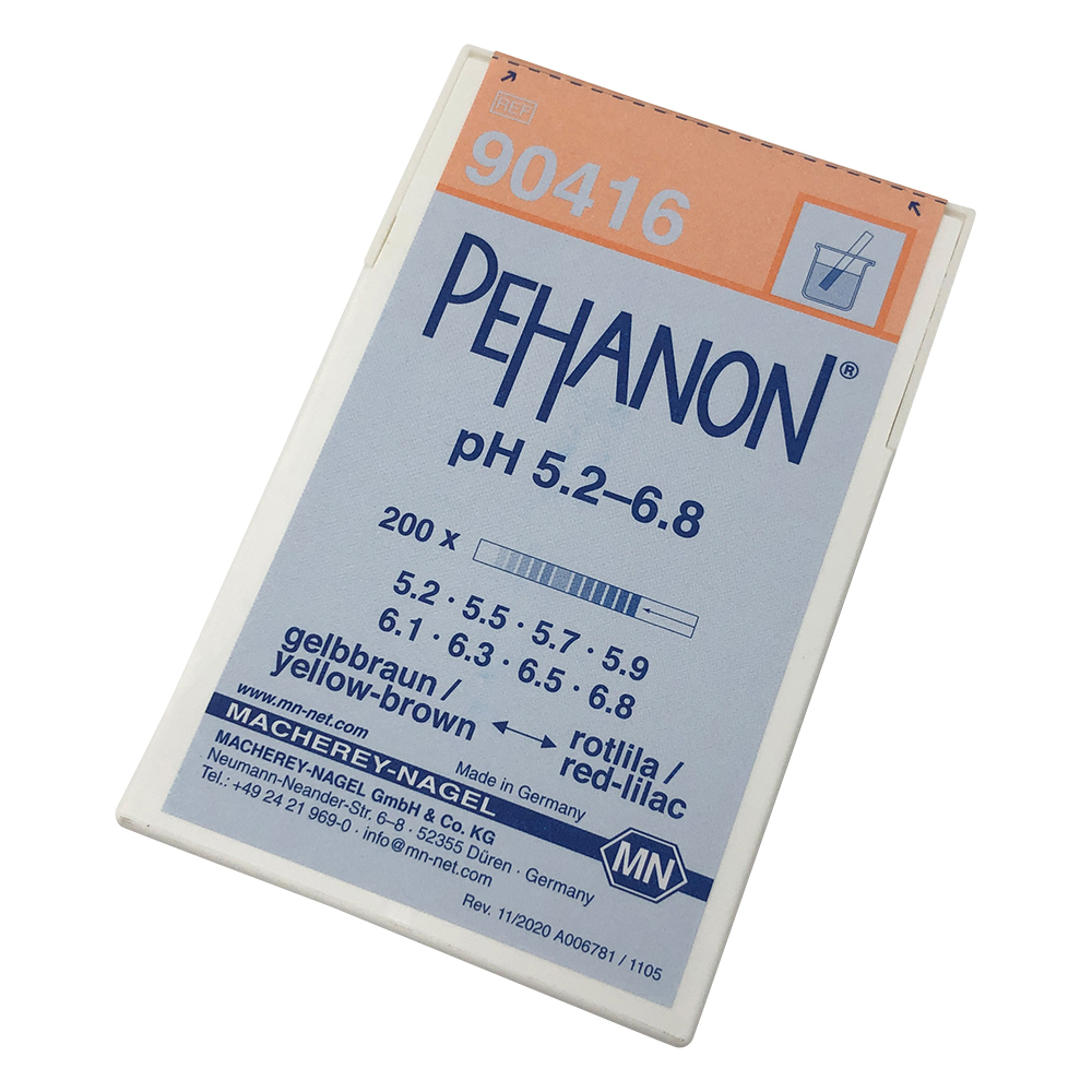 ストライプpH試験紙（PEHANON） pH5.2-6.8 1箱（200枚入）画像