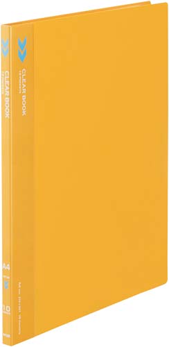 クリヤーブックＫ２　固定式Ａ４縦１０Ｐ橙１０冊画像