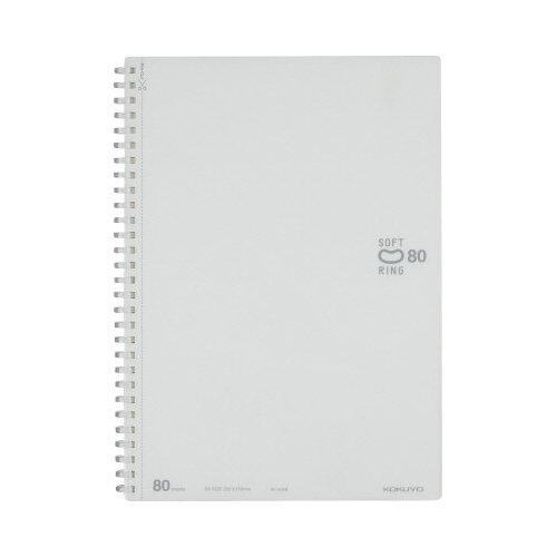 ソフトリングノート　セミＢ５　無地　８０枚画像