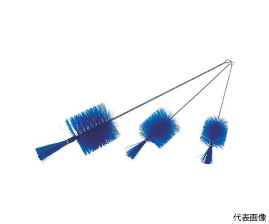 理化学ブラシ 瓶洗い用 PBT（ポリブチレンテレフタレート）毛 ステンレス柄4号画像