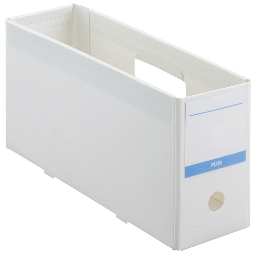 抗菌PPﾎﾞｯｸｽﾌｧｲﾙ A4ﾖｺ ﾊｰﾌｻｲｽﾞ 背幅100mm ﾎﾜｲﾄ 1個画像