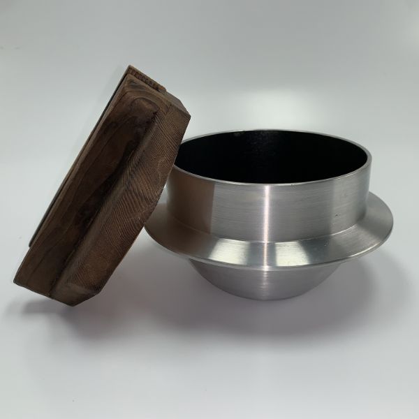 和食用品 M10-268 お釜(大)木蓋付 マイン画像