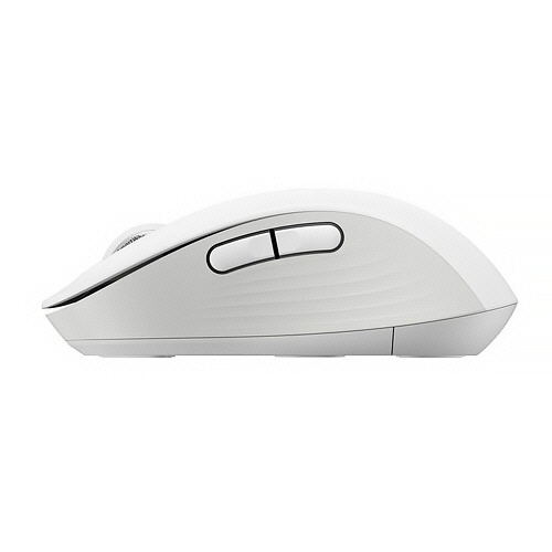 Signature　M650　ワイヤレスマウス　フォービジネス　Mサイズ　オフホワイト　1個 オフホワイトのマウスが上面から見える状態