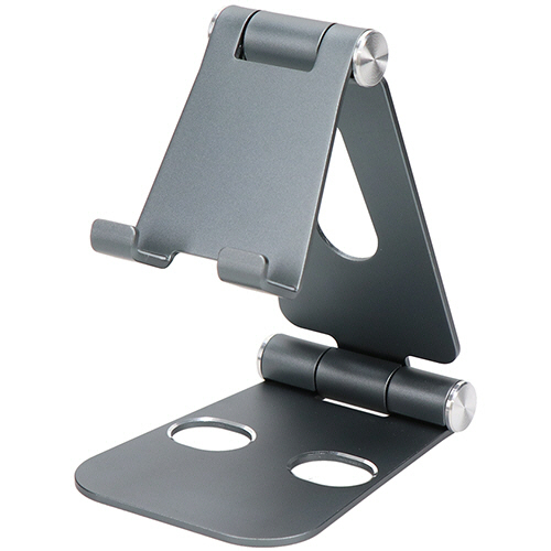 MOTTERU 角度調整できるｱﾙﾐｽﾀﾝﾄﾞ 13型対応 ﾌﾞﾙｰ 1個