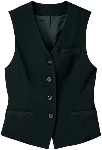 ストレッチベスト　ブラック　１３号画像