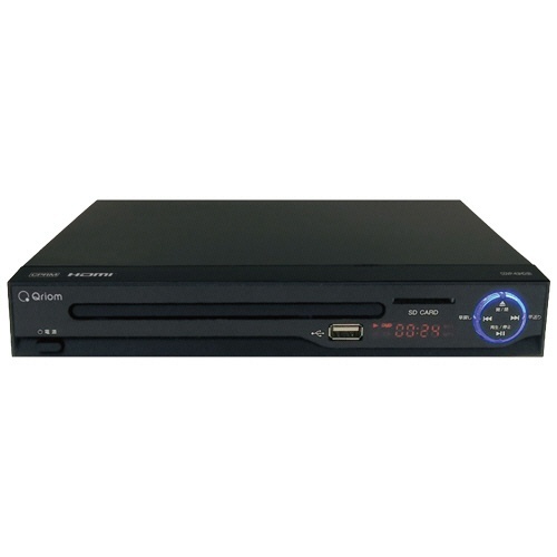 Qriom DVDプレーヤー HDMI端子付 ブラック 1台画像