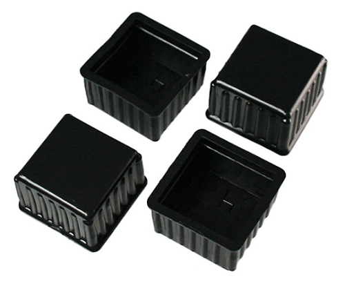 脚キャップ 38mm角×25mm 黒 1パック（4個入）画像