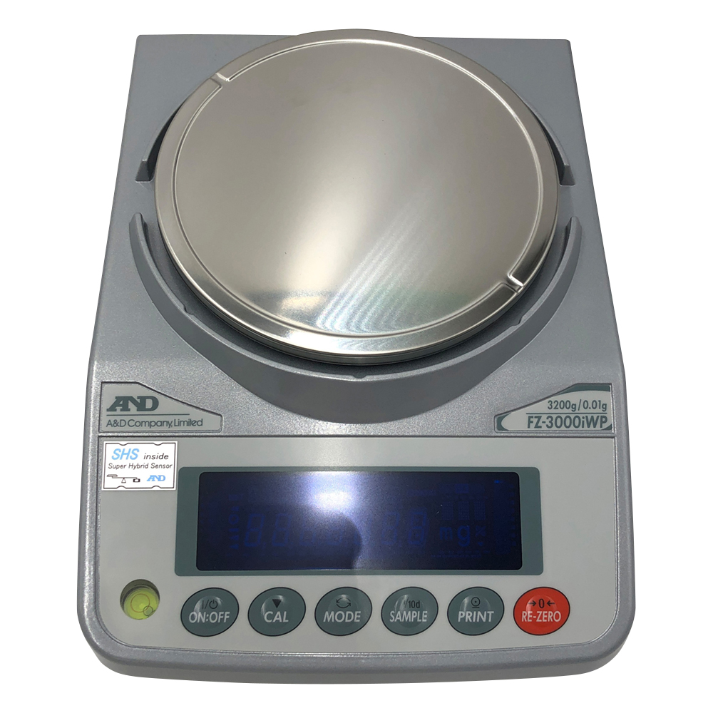 校正用分銅内蔵型防塵・防水型電子天びん FZ-iWPシリーズ ひょう量:3200g 最小表示:0.01g画像