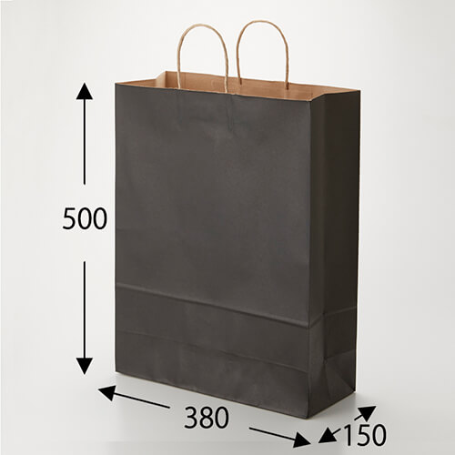 ギフトにピッタリ！シャープな黒の手提げ紙袋