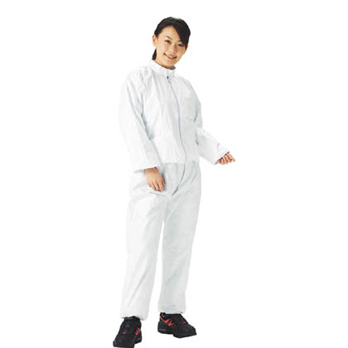 ﾀｲﾍﾞｯｸ製保護服縦襟ﾂｰﾋﾟｰｽ L寸 1着画像