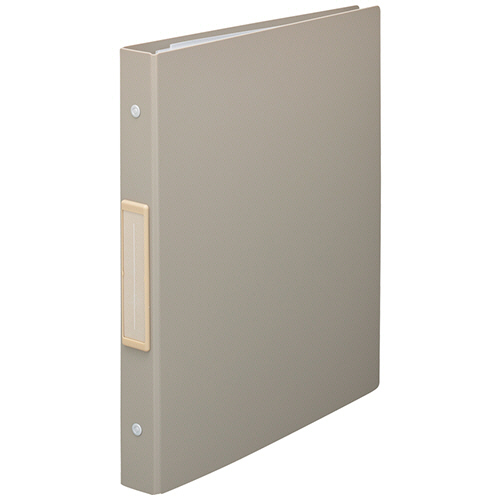 Roomyｸﾘﾔｰﾌﾞｯｸ(ﾎﾟｹｯﾄ交換式) A4ﾀﾃ 30穴 4種ﾎﾟｹｯﾄ付属 背35mm ｸﾞﾚｰ 1冊画像