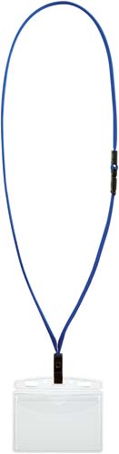 吊下げ名札セット（カードプロテクトタイプ）青画像