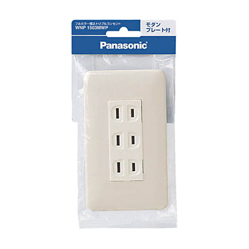 ﾌﾙｶﾗｰ埋込ﾄﾘﾌﾟﾙｺﾝｾﾝﾄ 1個画像