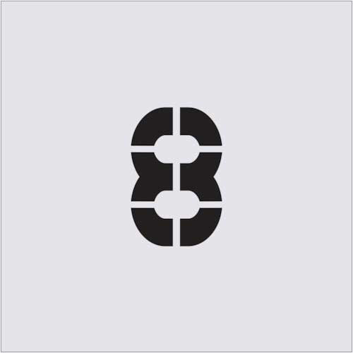 ｽﾃﾝｼﾙ 8 文字ｻｲｽﾞ100×65mm 1枚画像