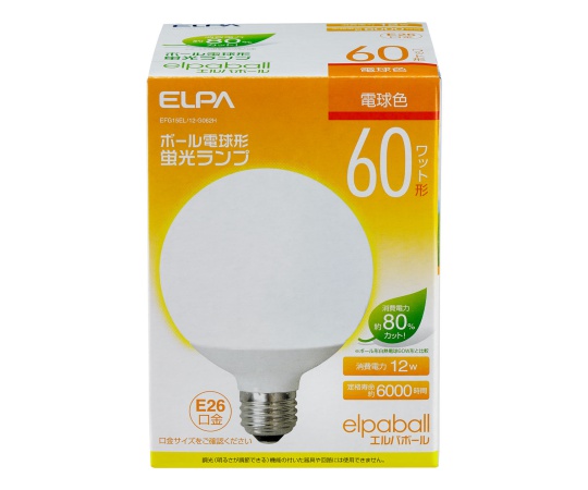 電球形蛍光灯G形 60W形画像