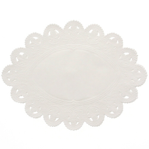 SWAN ﾚｰｽﾍﾟｰﾊﾟｰ 小判型 9号 1ｾｯﾄ(500枚:100枚×5ﾊﾟｯｸ)画像