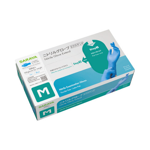 ニトリルグローブエクステンド　Ｍサイズ　１００枚入画像