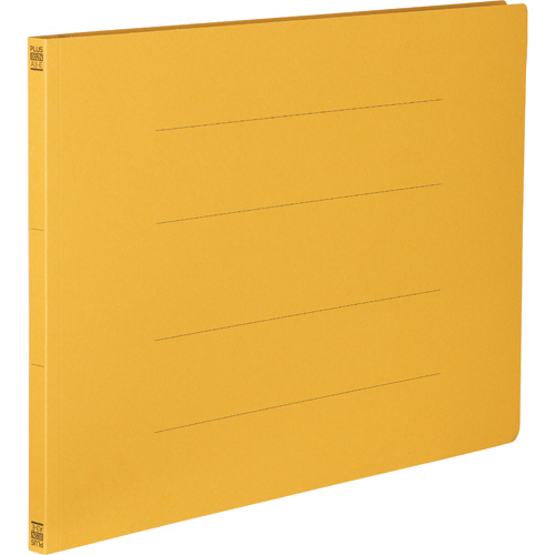 ﾌﾗｯﾄﾌｧｲﾙ 樹脂とじ具 A3ﾖｺ 150枚収容 背幅18mm ｲｴﾛｰ 1ｾｯﾄ(10冊)画像