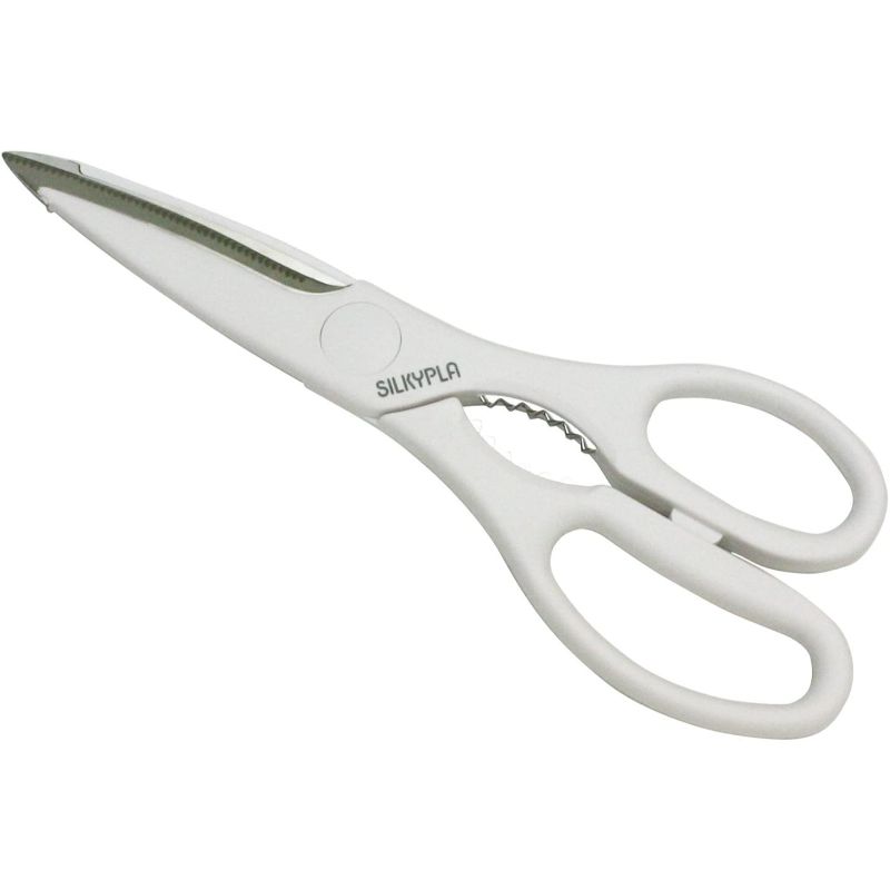 ハサミ シルキー料理バサミ 白 KSP-220 インテックカネキ画像