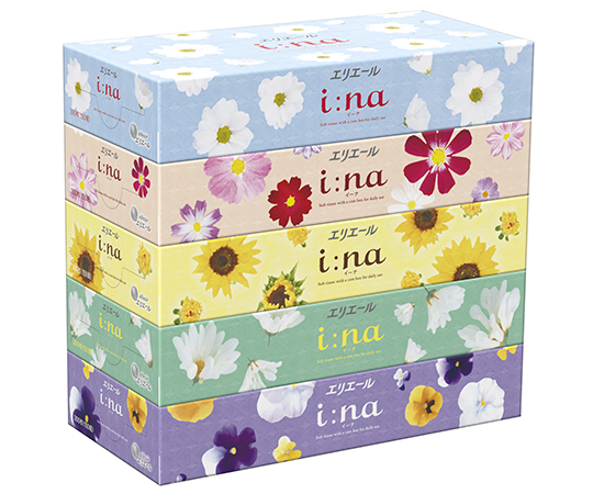 エリエール　i：naティシュー　150W5P　5箱×12パック画像