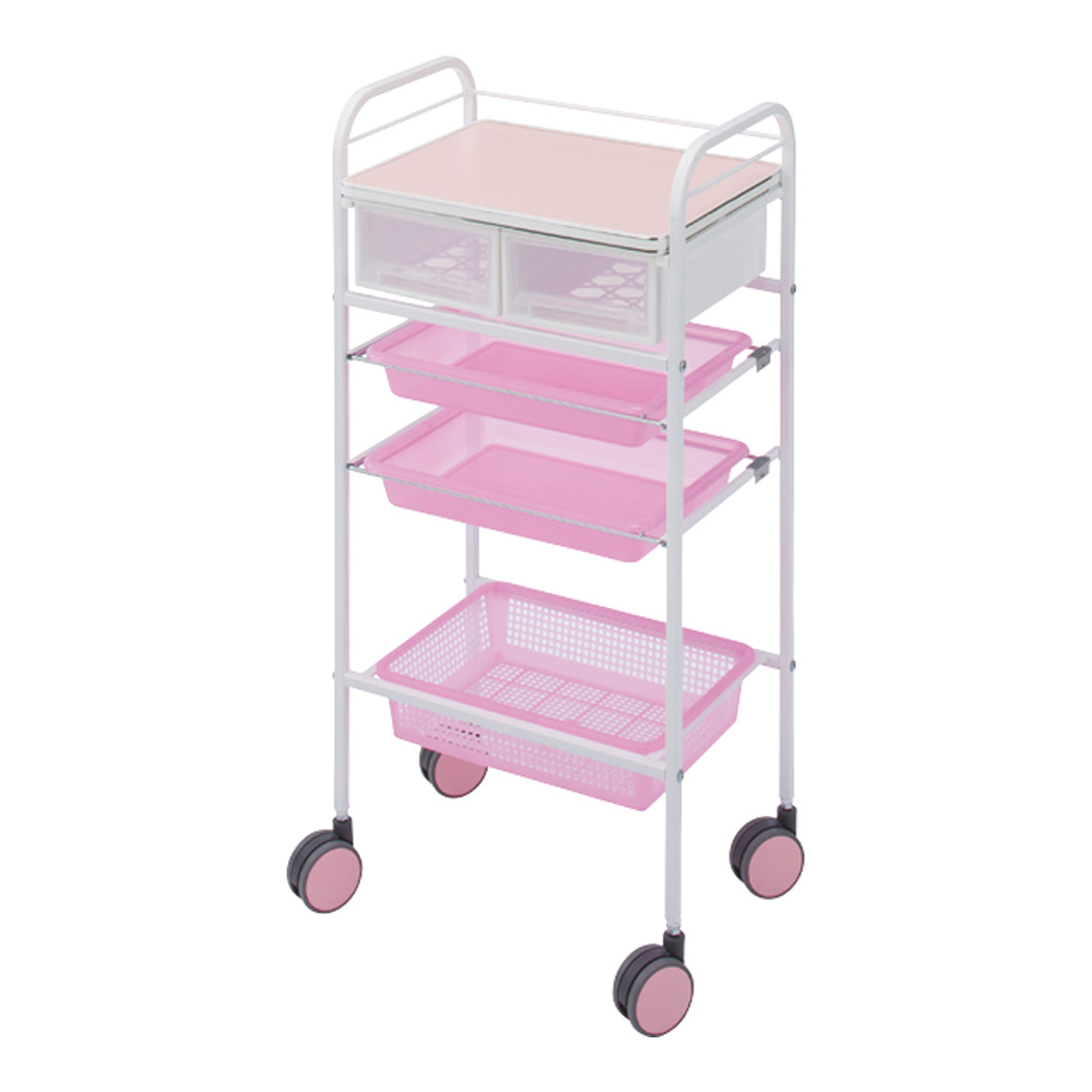 カラーセット台(C-208) ピンク 416×300×890mm画像